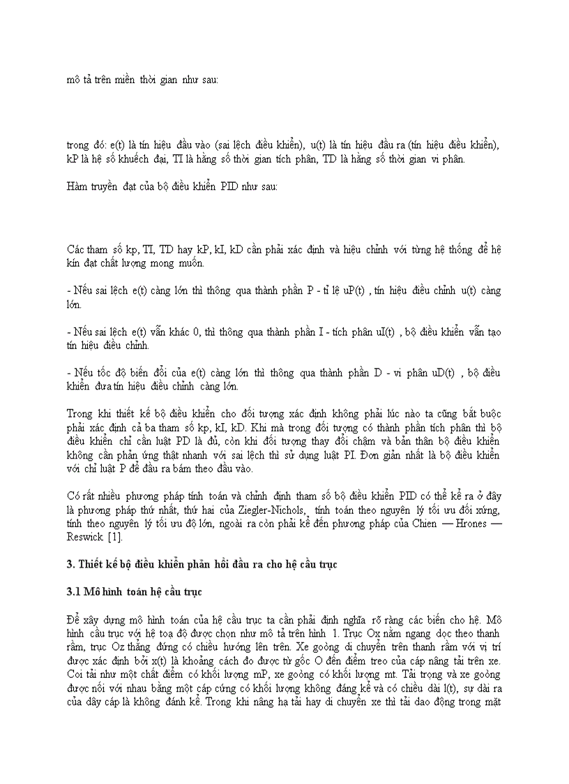 image for page Điều khiển hệ cầu trục dựa trên luật PID