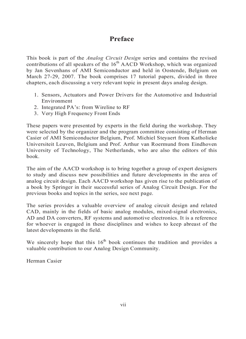 image for page Analog Circuit Design