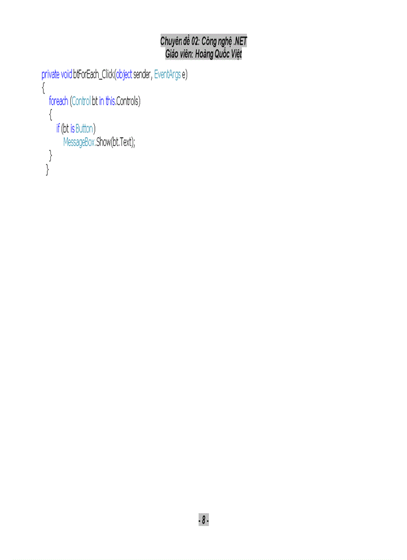 image for page Công nghê NET