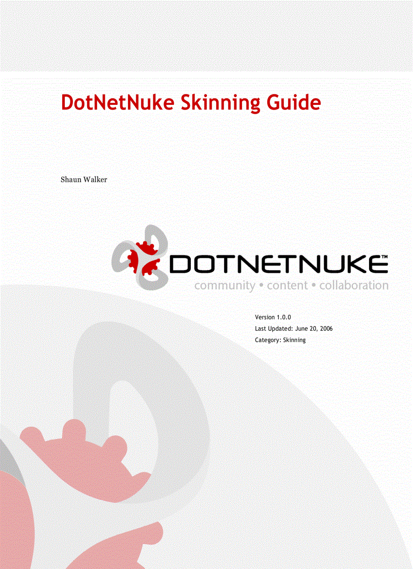 image for page DotNetNuke Skinning Guide