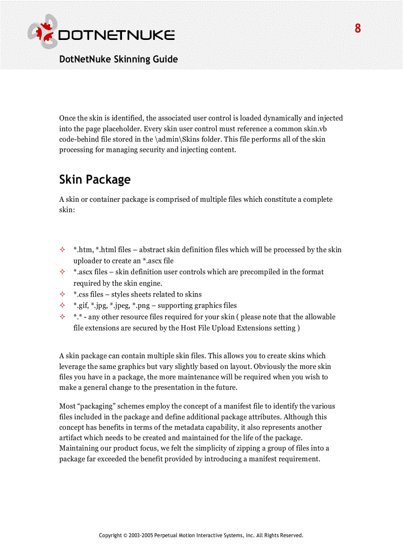 image for page DotNetNuke Skinning Guide