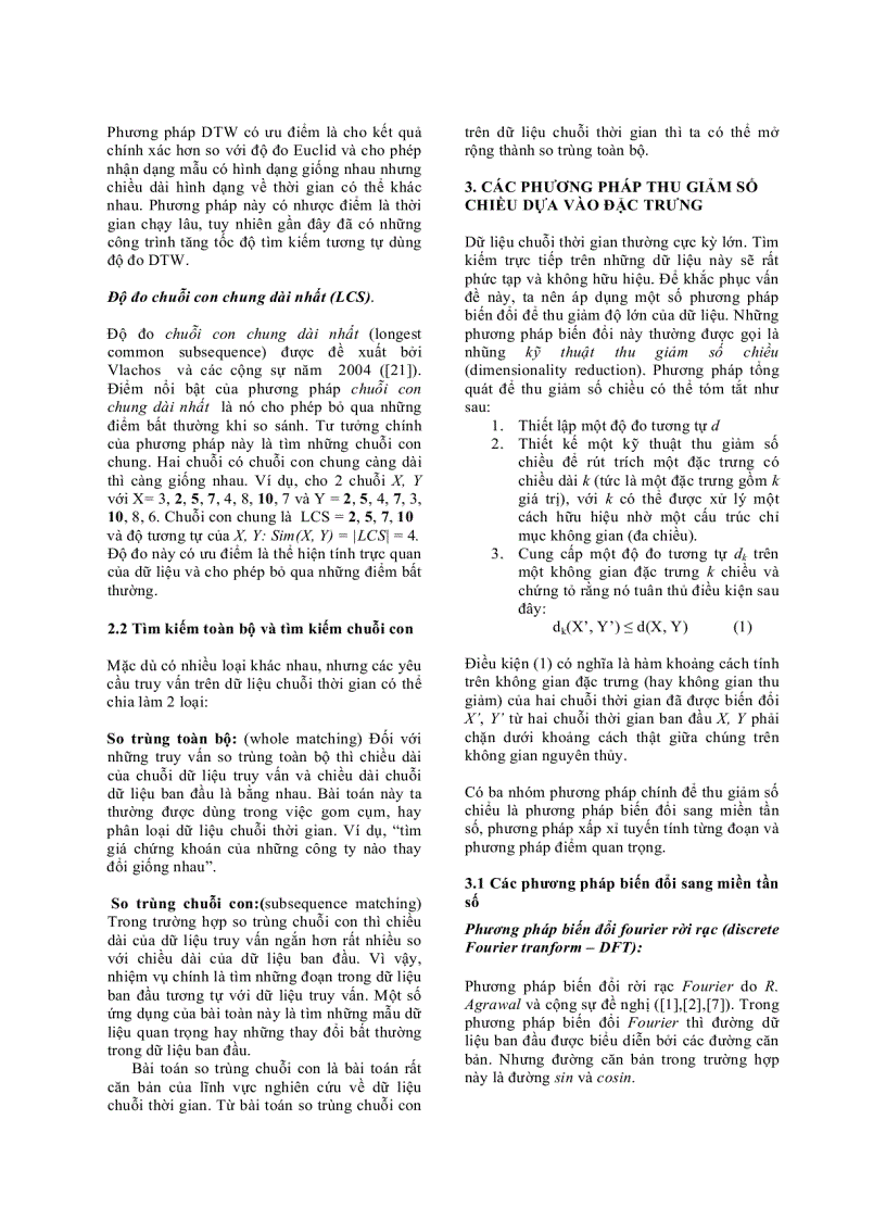 image for page Tổng quan về tìm kiếm tương tự trên dữ liệu chuỗi thời gian