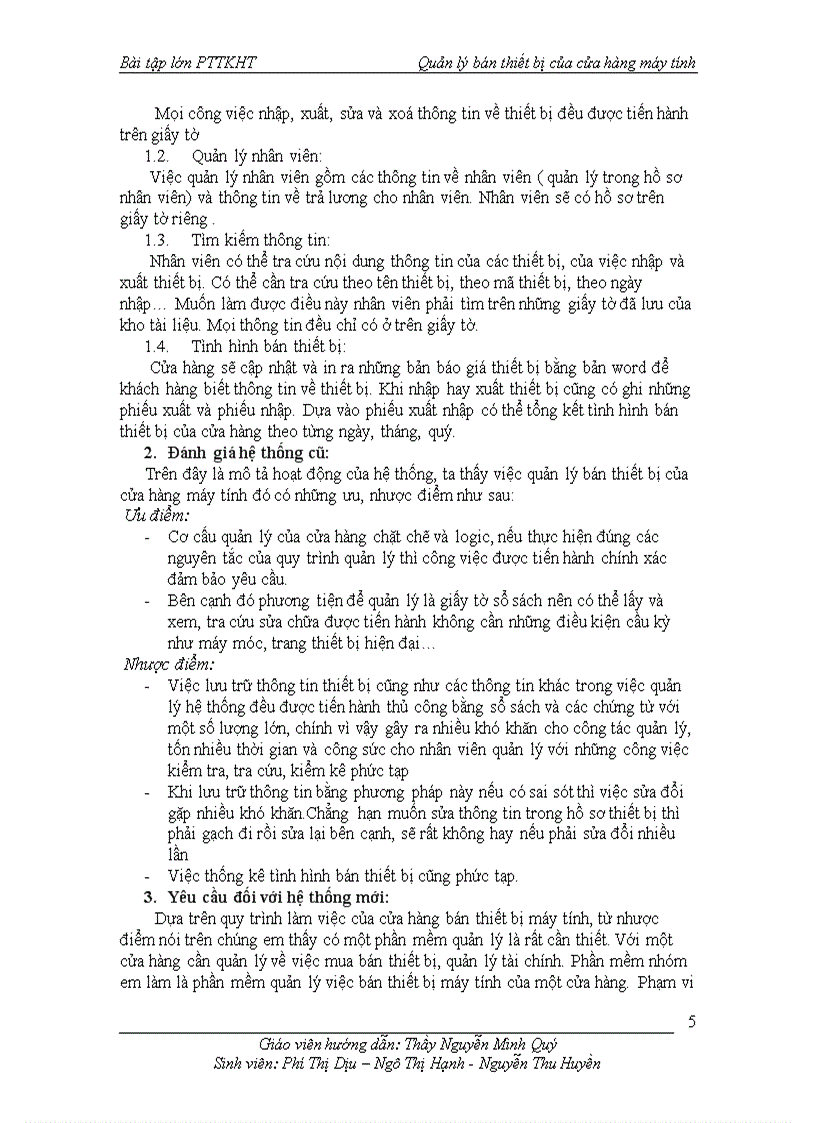 image for page Phân tích thiết kế hệ thống