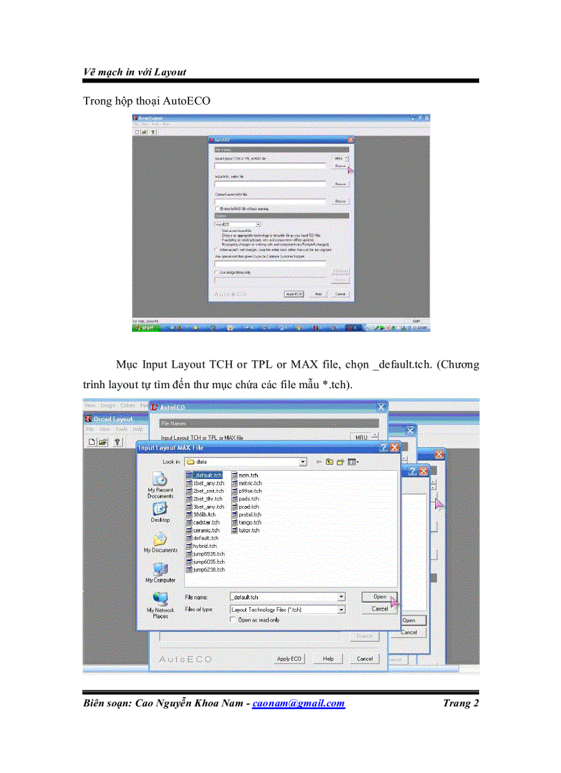 image for page Vẽ mạch in bằng Layout