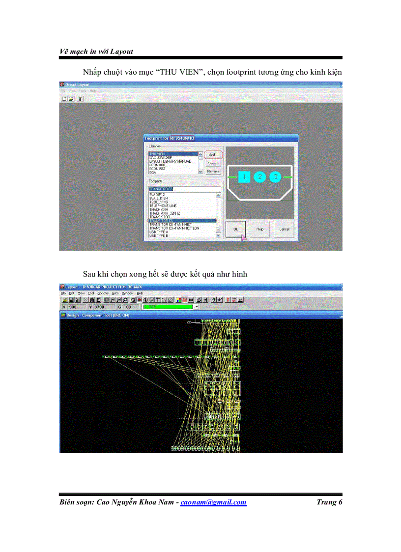 image for page Vẽ mạch in bằng Layout