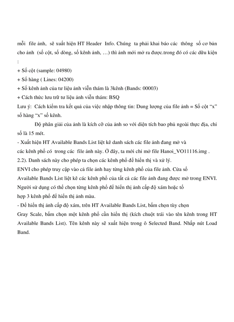 image for page Bài tập lớn viễn thám phần mềm Envi