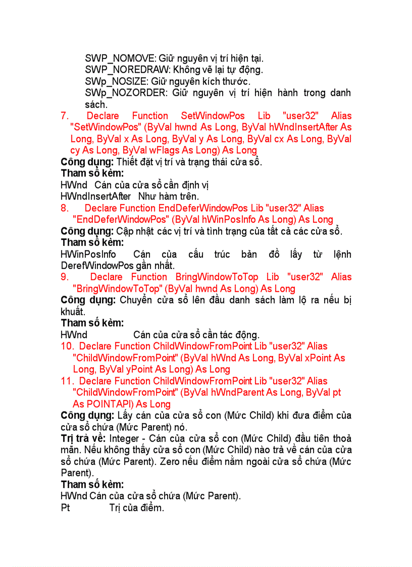 image for page Các hàm API