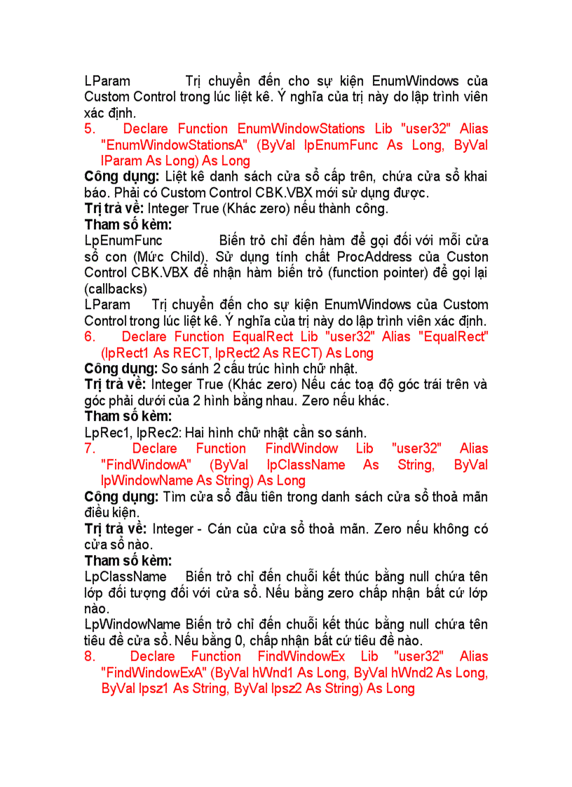 image for page Các hàm API