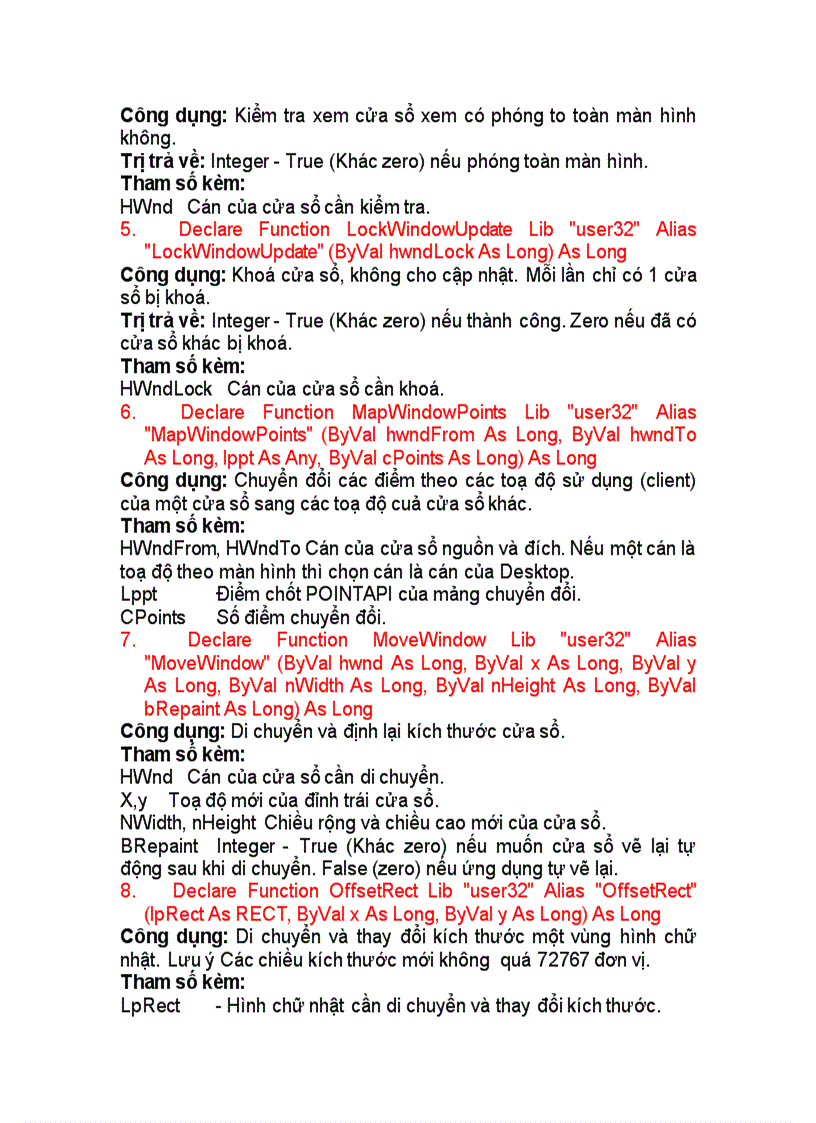 image for page Các hàm API