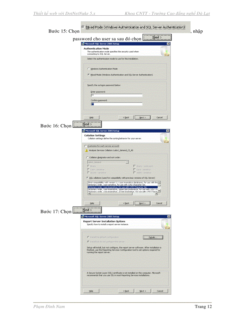image for page Phát triển n portal dotnetnuke 5 x