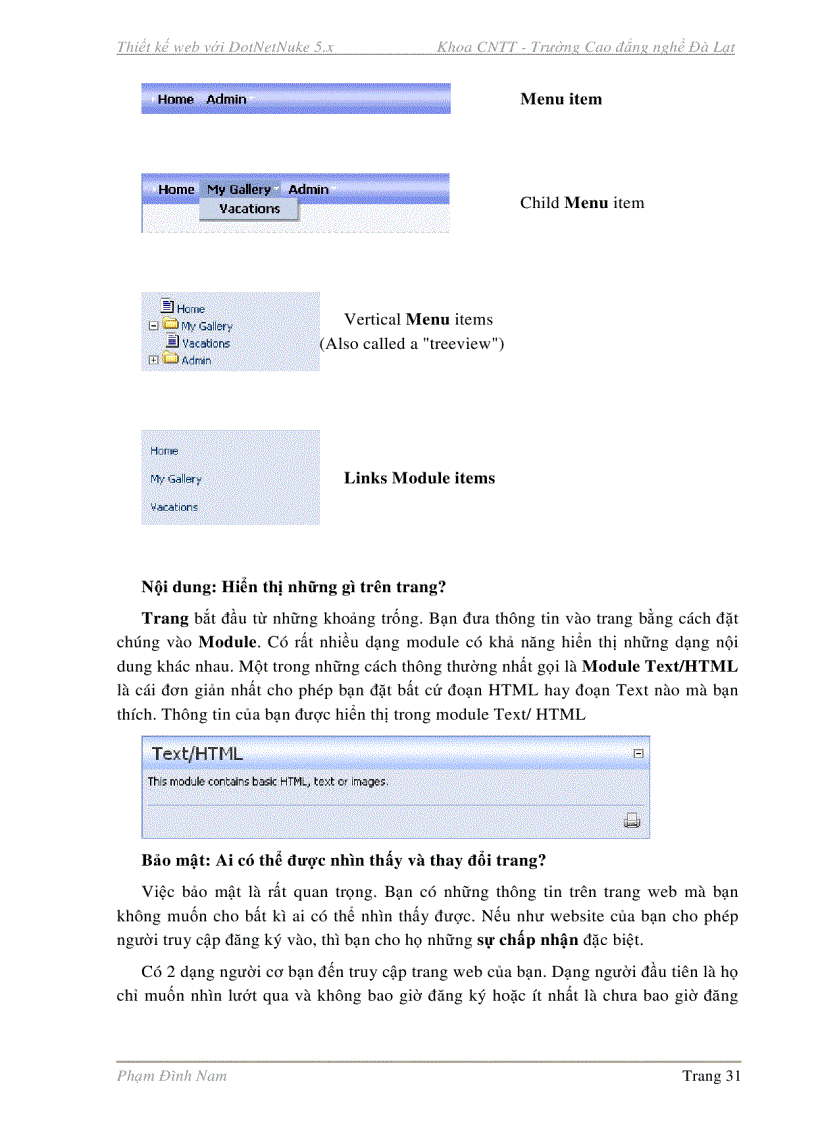 image for page Phát triển n portal dotnetnuke 5 x