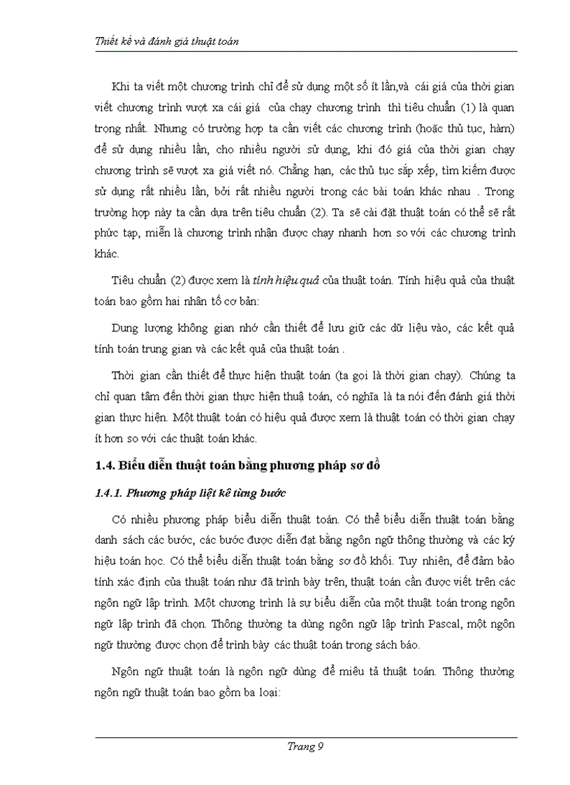 image for page Thiết kế và đánh giá thuật toán