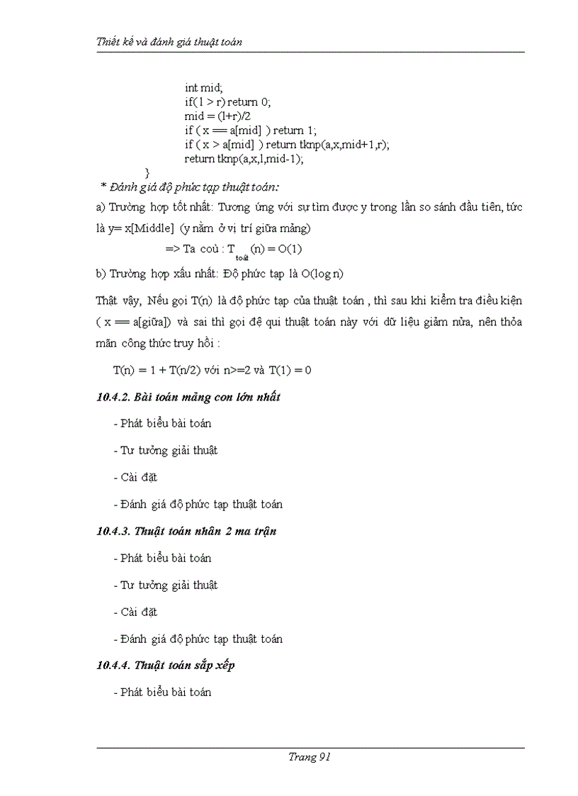 image for page Thiết kế và đánh giá thuật toán