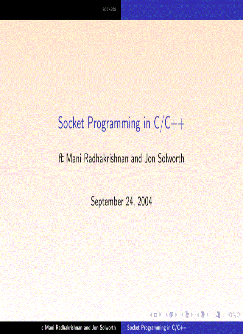 Socket Programming in C C