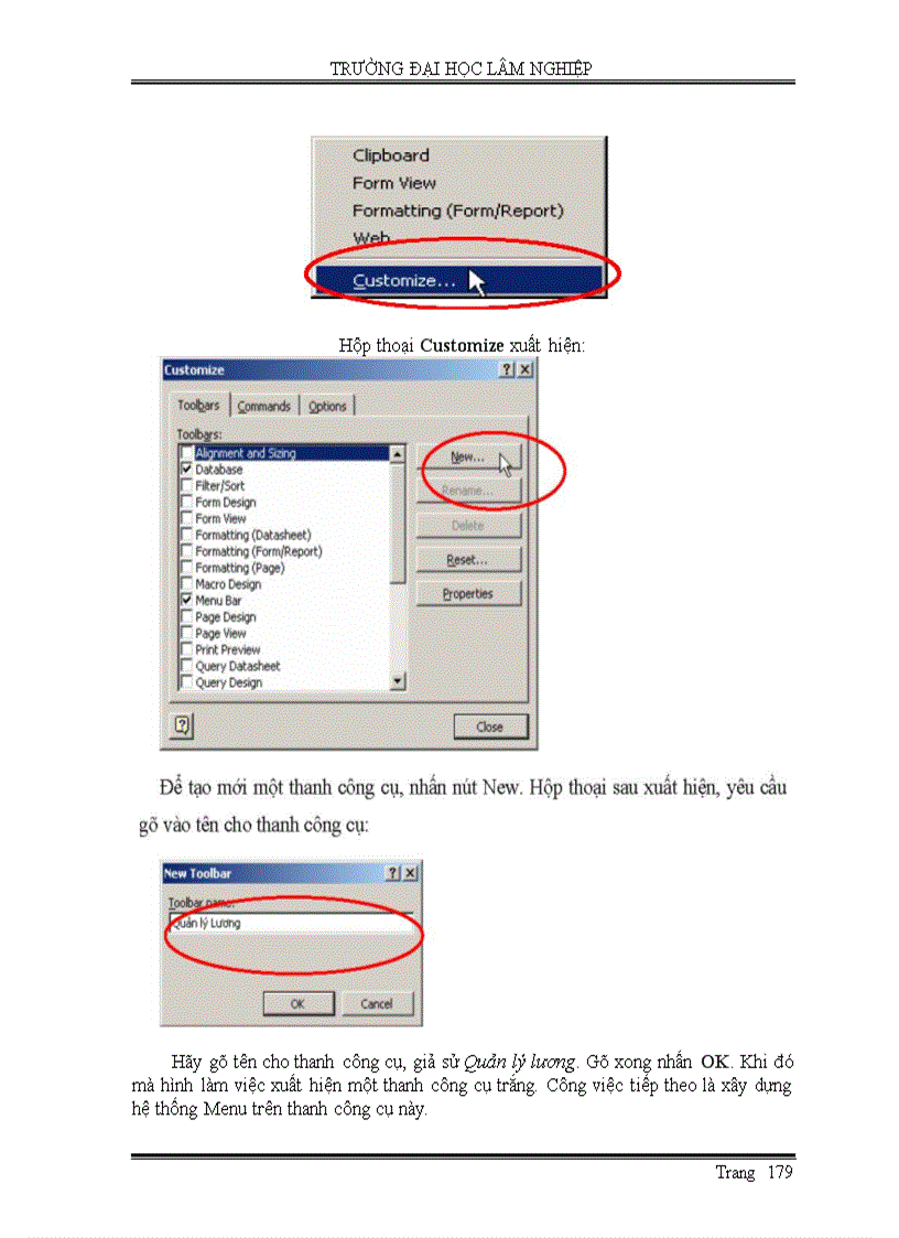 image for page Giáo trình Access Đại học Lâm Nghiệp