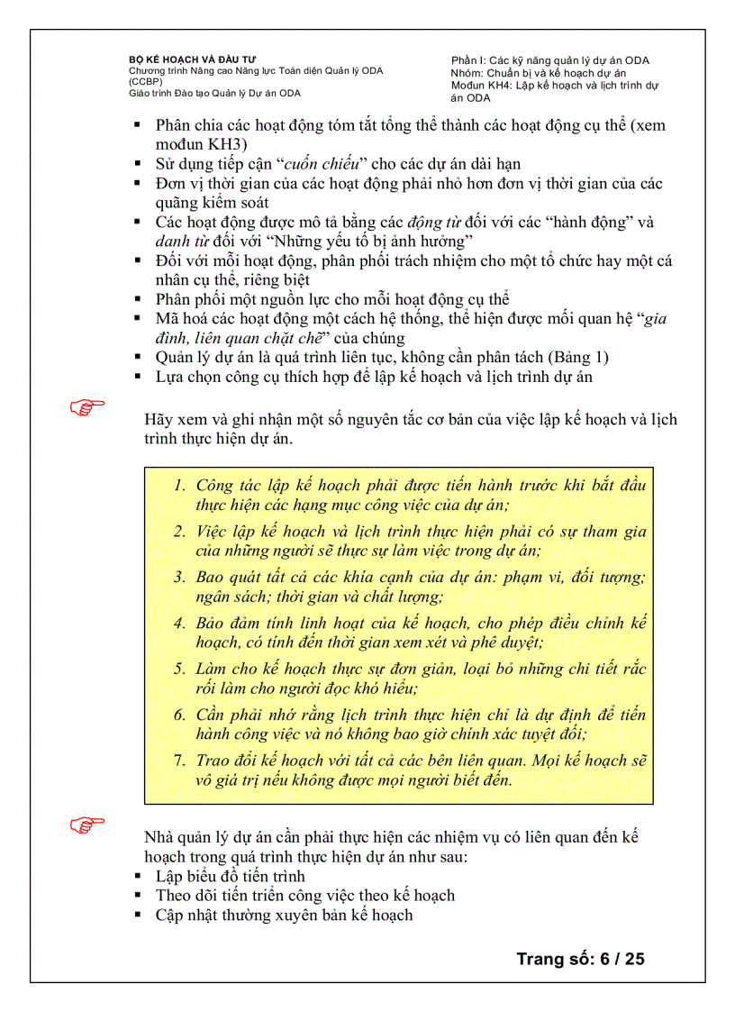 image for page Lập kế hoạch và lập trình thực hiện dự án oda