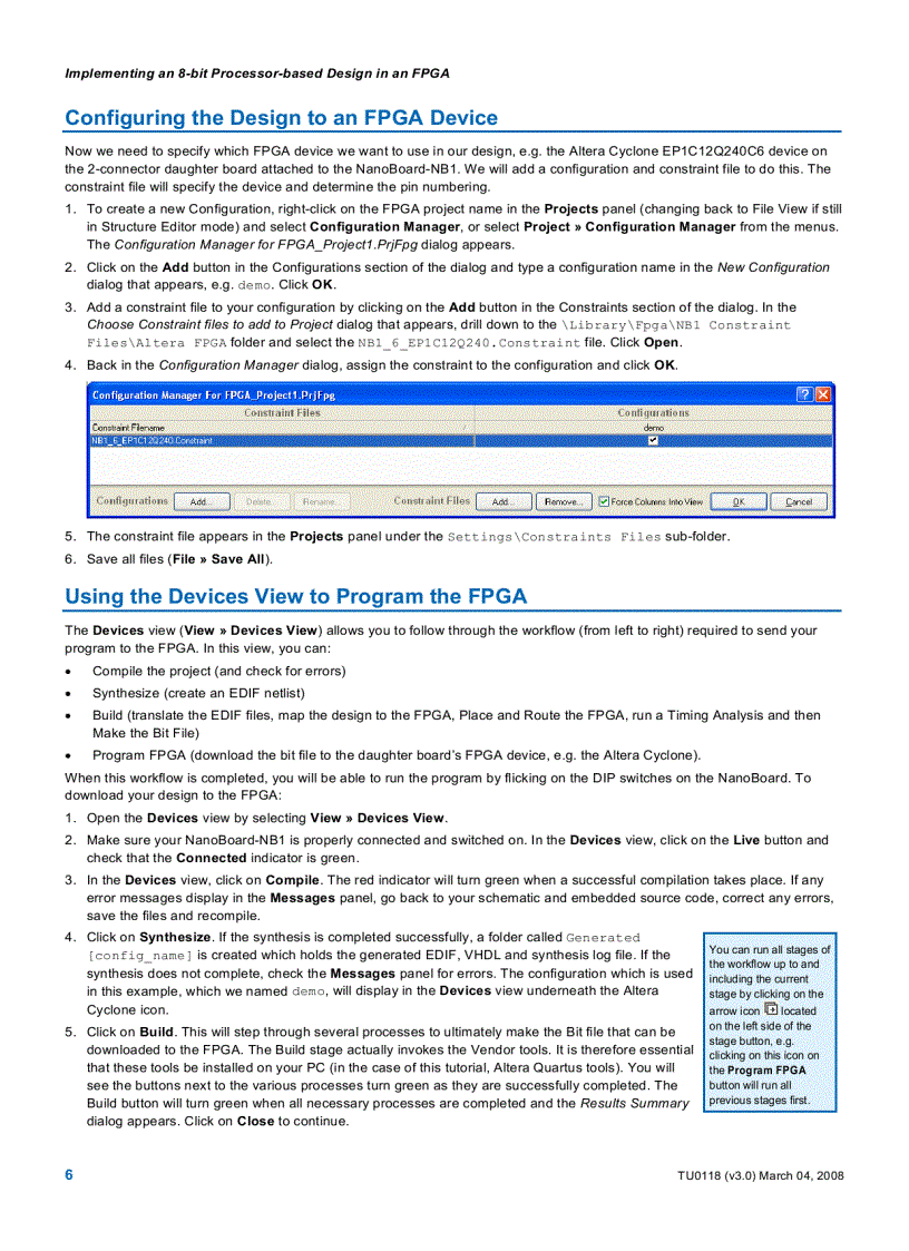 image for page Implementing an 8 bit Processor based Design in an FPGA