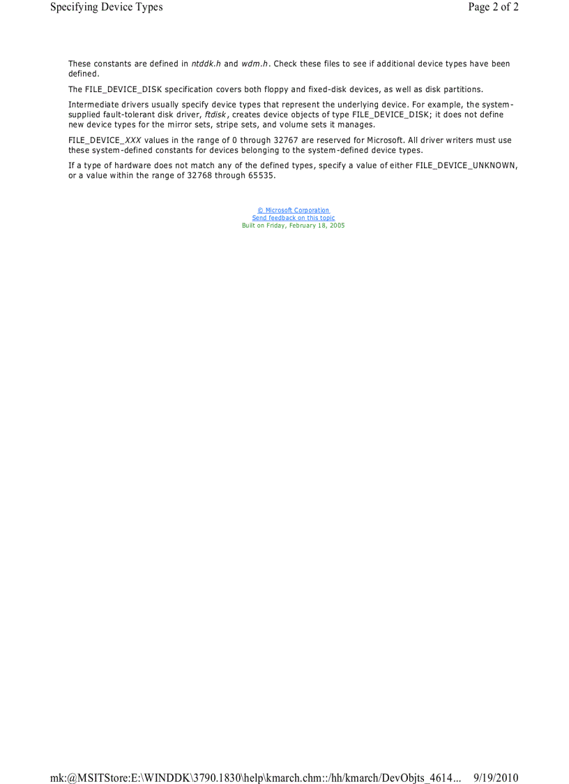 image for page Specifying Device Types