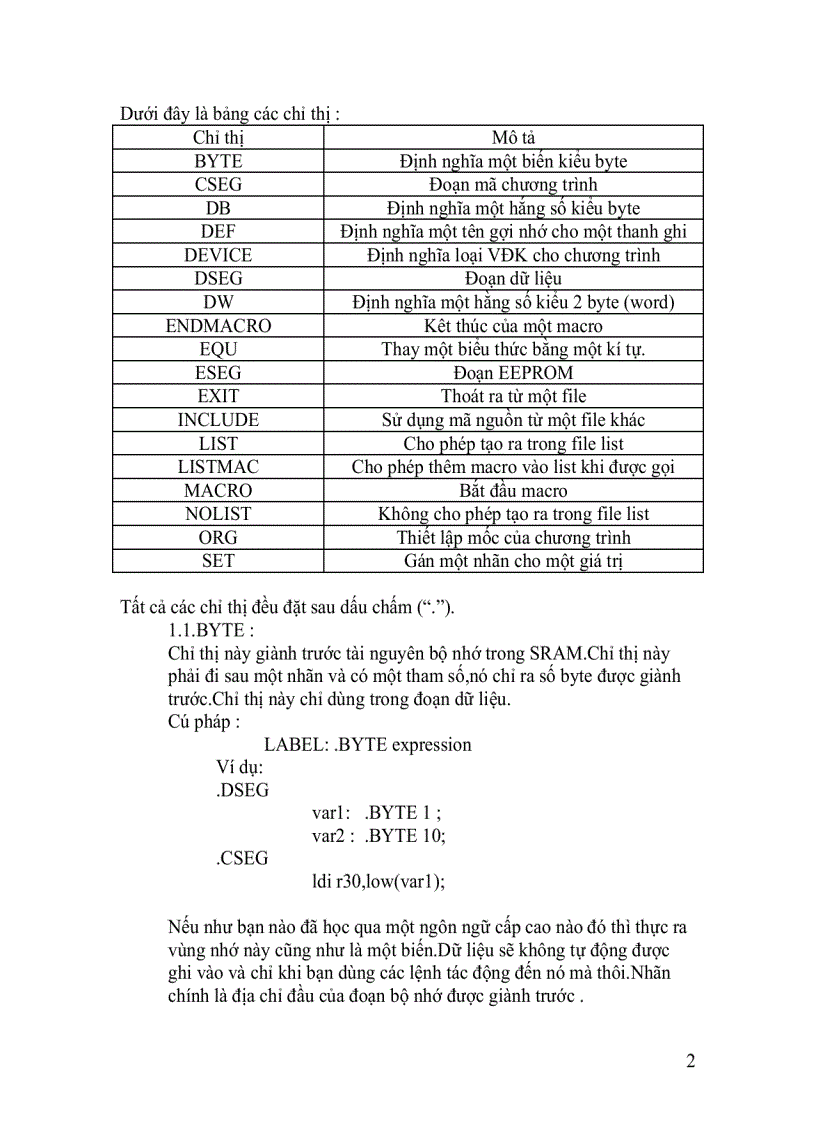 image for page Hướng dẫn lập trình Assembly Cho AVR