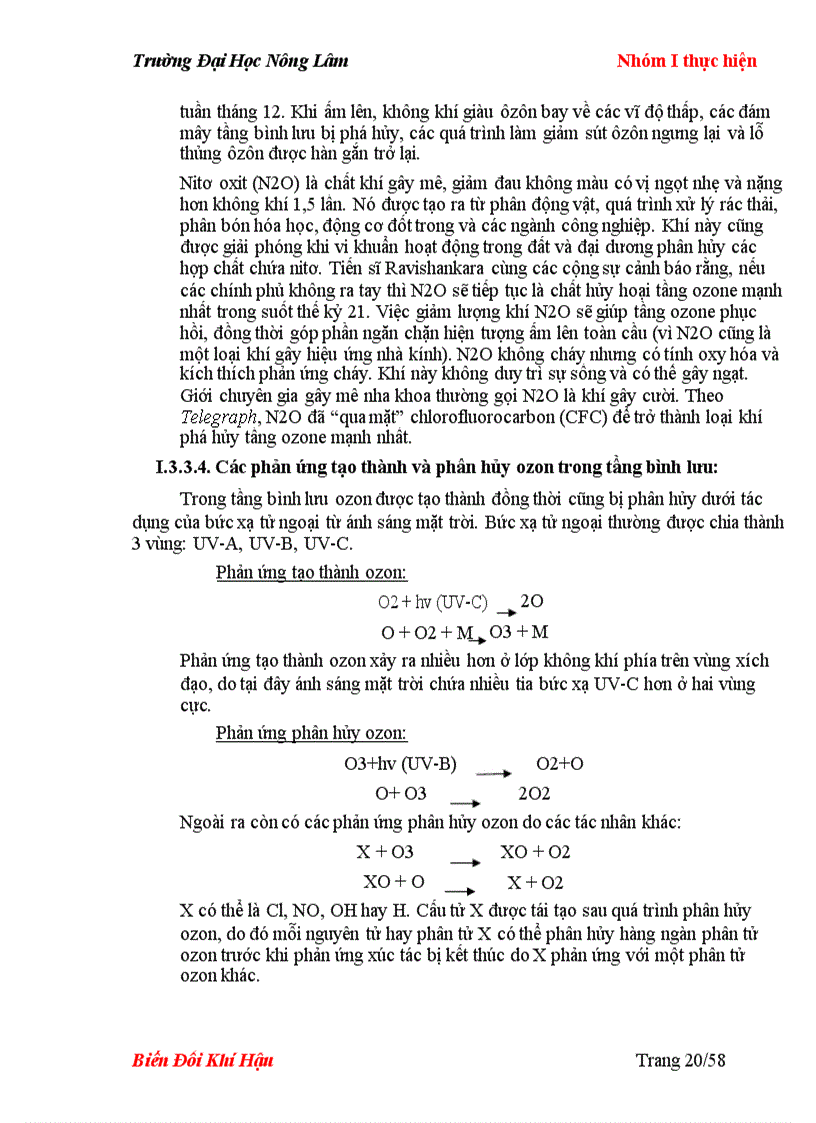 image for page Báo cáo chuyên đề biến đổi khí hậu và ảnh hưởng của biến đổi khí hậu ĐH Nông Lâm TPHCM