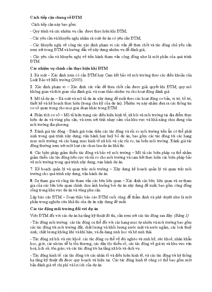 image for page Hướng dẫn đánh giá tác động môi trường cho các dự án hạ tầng kỹ thuật đô thị