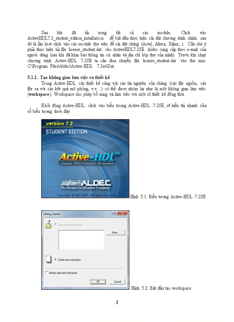 image for page Sử dụng aldec acive hdl
