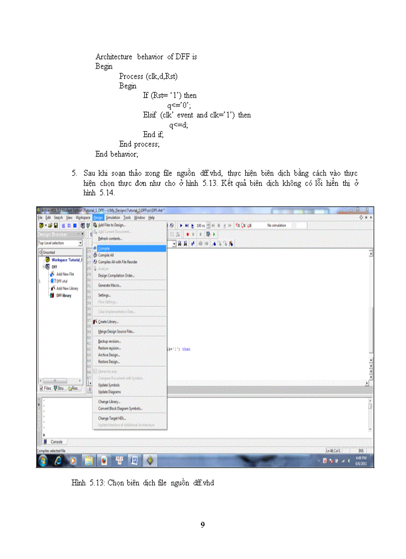 image for page Sử dụng aldec acive hdl