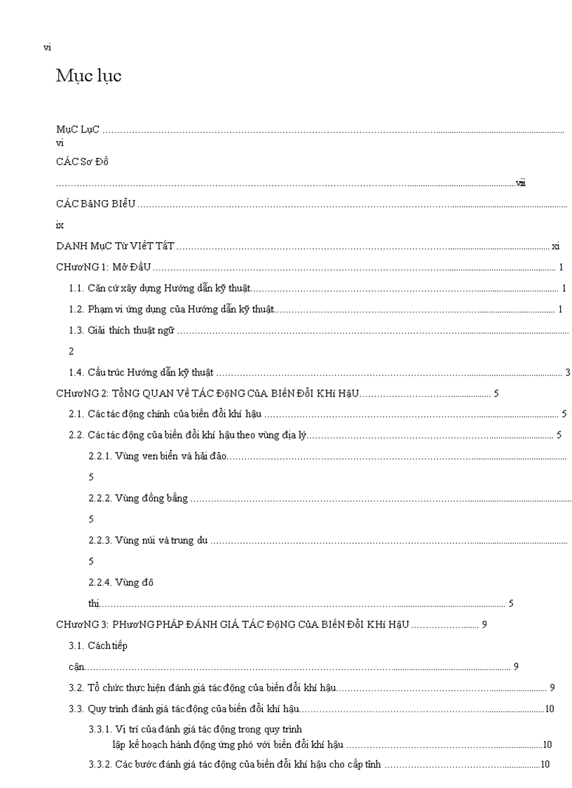 image for page Tài liệu hướng dẫn đánh giá tác động của biến đổi khí hậu và xác định các giải pháp thích ứng