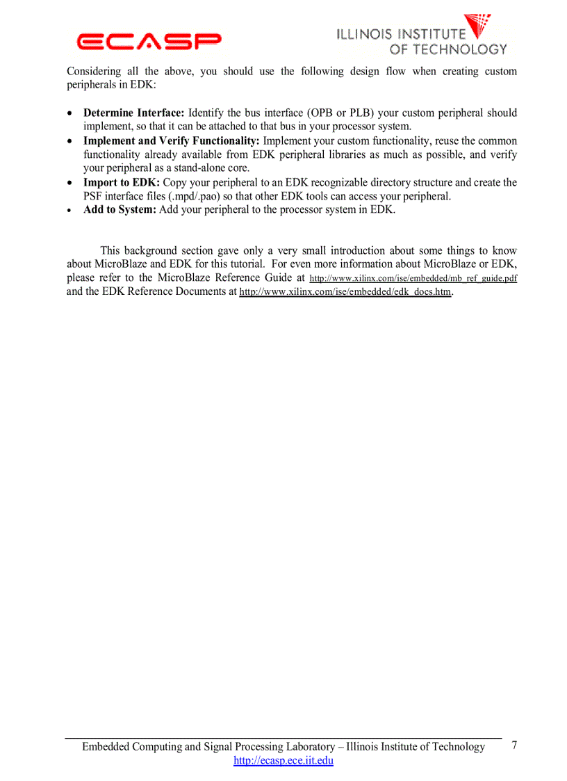 image for page MicroBlaze Tutorial Creating a Simple Embedded System and Adding Custom Peripherals Using Xilinx EDK Software Tools