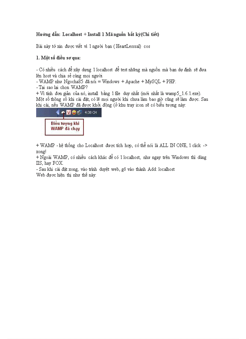 image for page Hướng dẫn Localhost Install 1 Mã nguồn bất kỳ Chi tiết