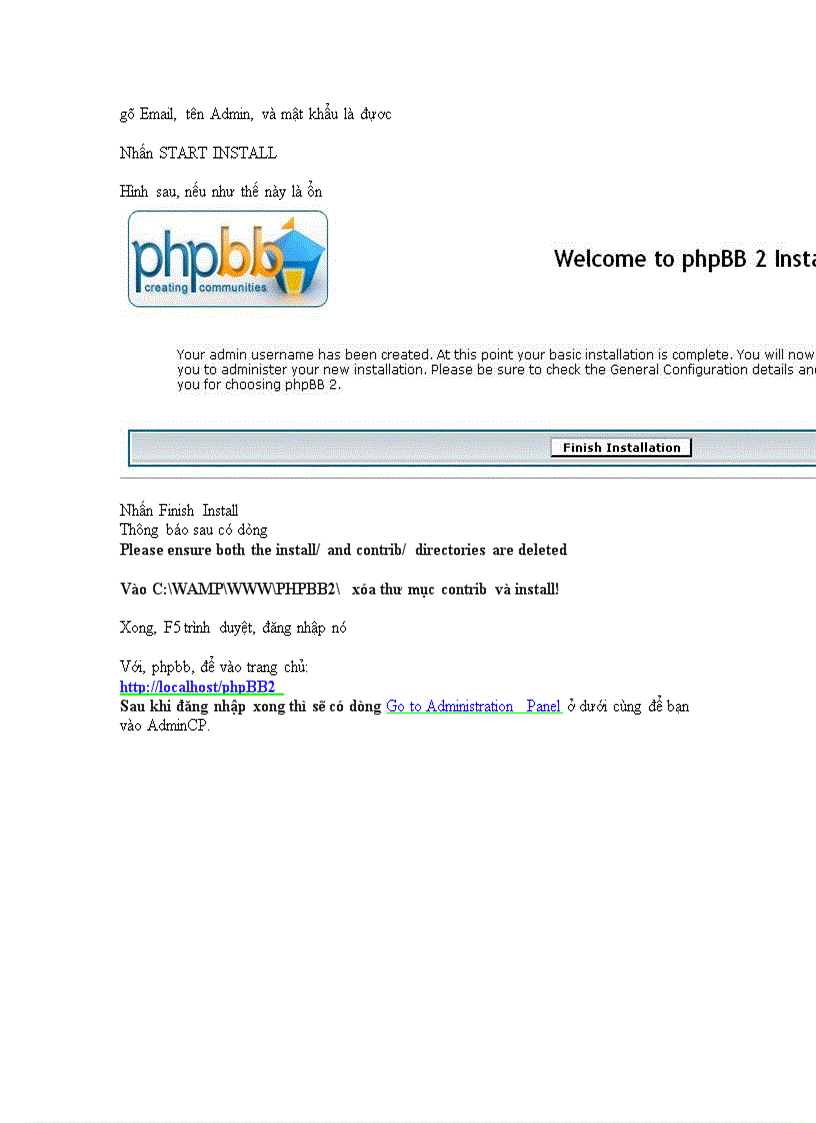 image for page Hướng dẫn Localhost Install 1 Mã nguồn bất kỳ Chi tiết