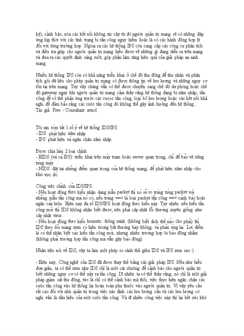 image for page IDS IPS IDP đôi điều cần biết