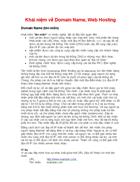 Khái niệm về Domain Name Web Hosting