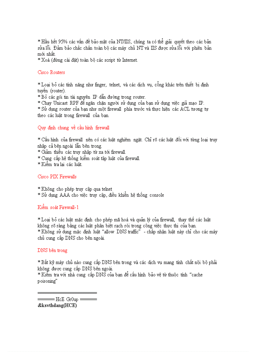 image for page Những hướng dẫn tăng cường an toàn bảo mật cho hệ thống mạng