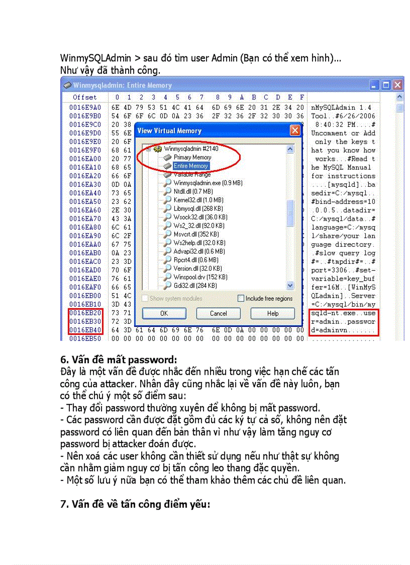 image for page Tấn công leo thang đặc quyền Crack password trong bộ nhớ