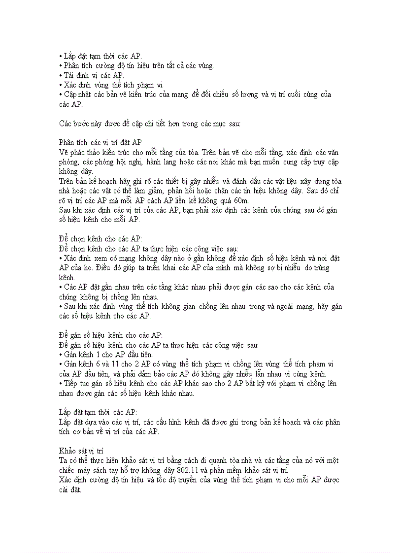 image for page Triển khai lắp đặt wireless access point
