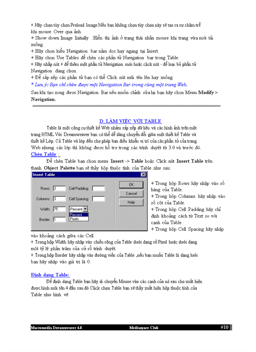 image for page Căn bản về dreamweaver 4 0