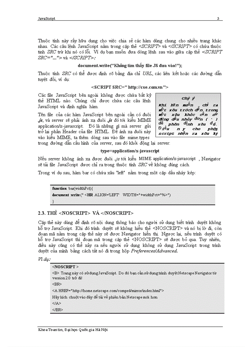 image for page Tổng quan về Javascript ĐHQGHN