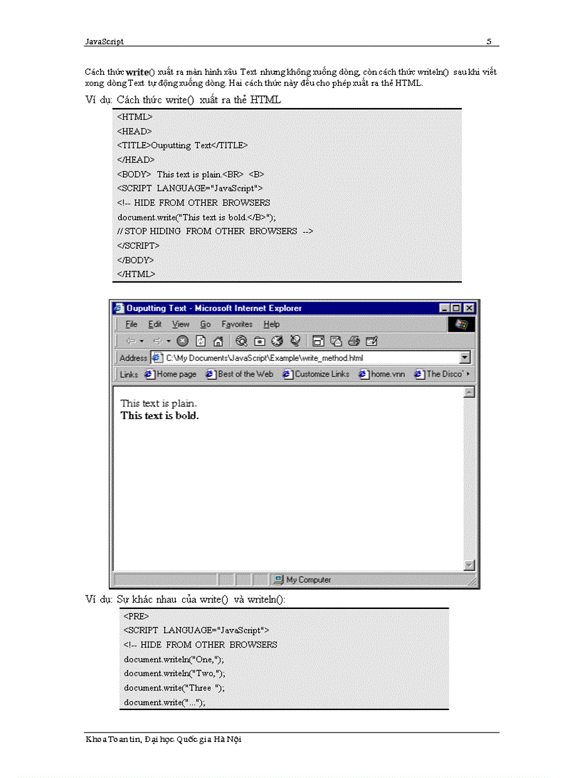image for page Tổng quan về Javascript ĐHQGHN