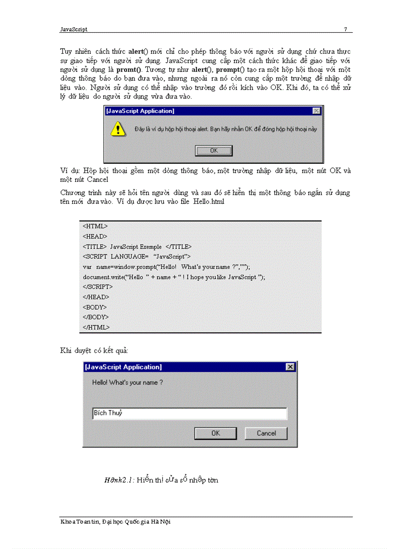 image for page Tổng quan về Javascript ĐHQGHN