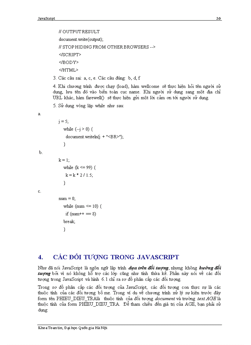 image for page Tổng quan về Javascript ĐHQGHN