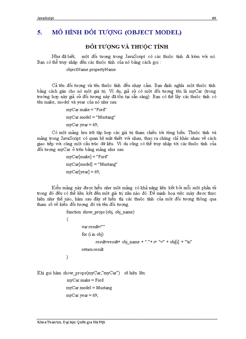 image for page Tổng quan về Javascript ĐHQGHN