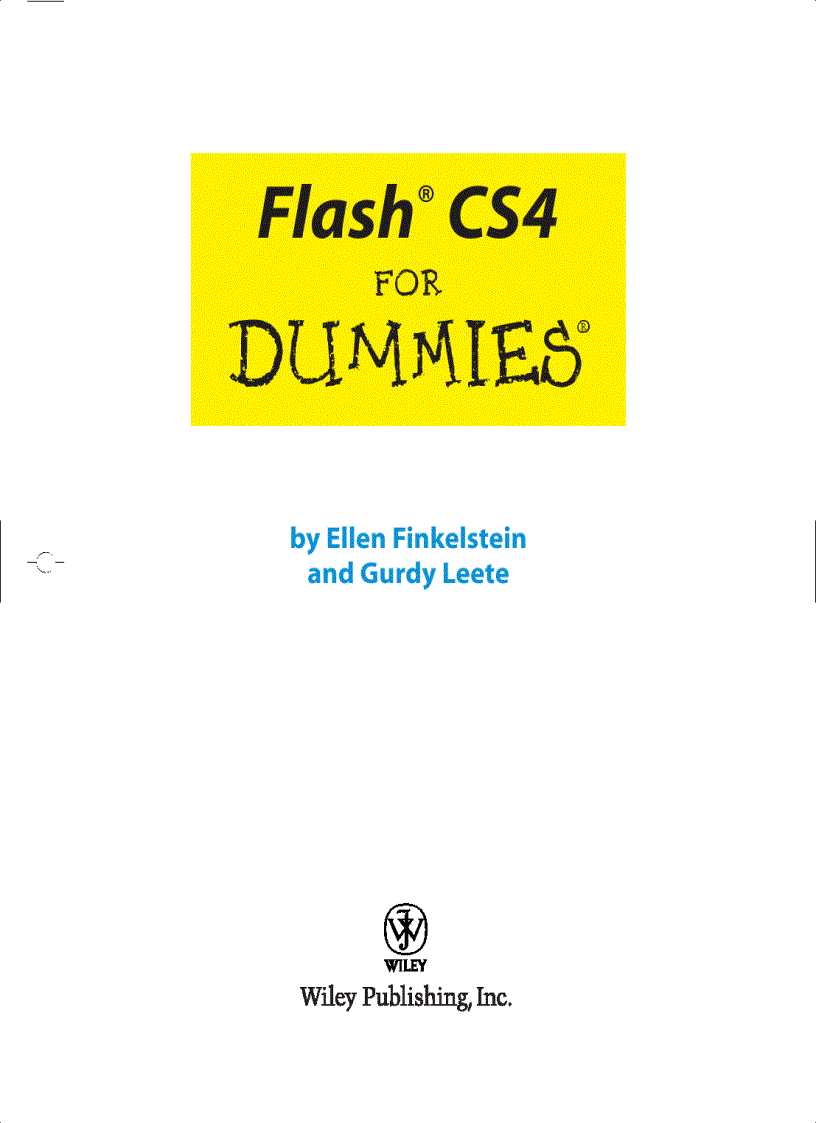 Flash CS4 for Dummies Ebook
