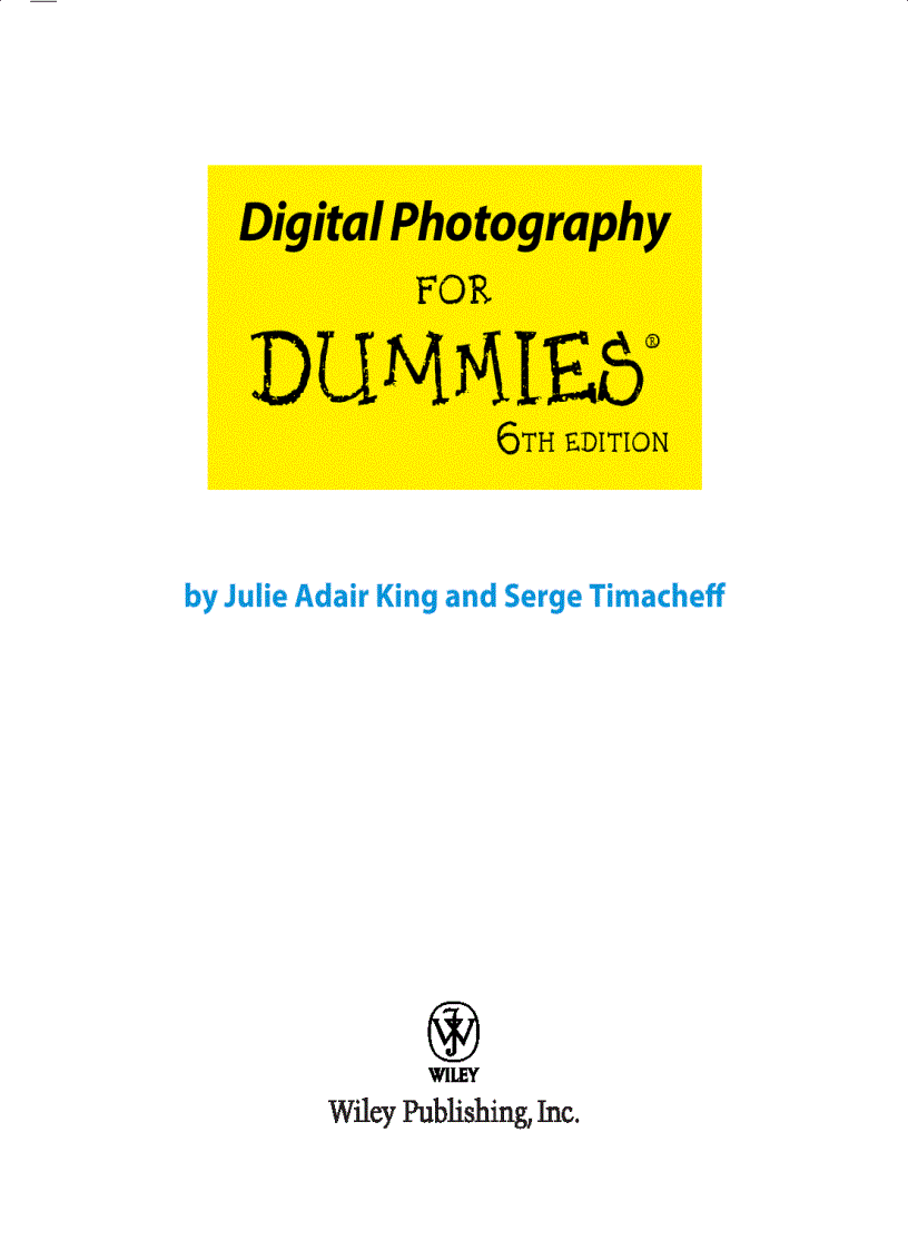 image for page Digital Photography for dummies Ebook