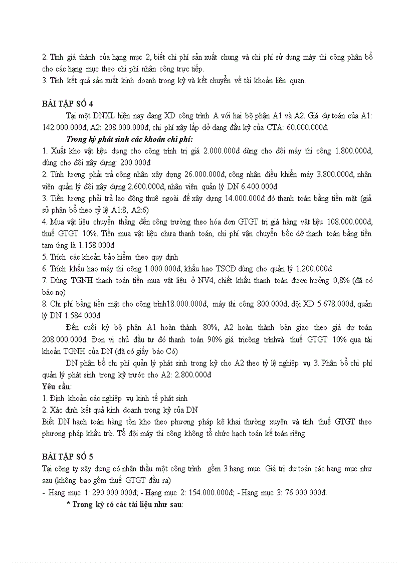 image for page Bài tập tổng hợp kế toán tài chính 2 VFU