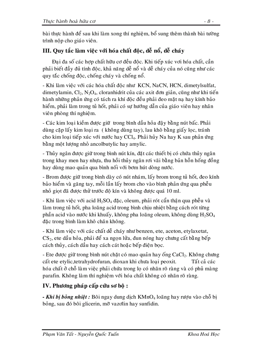 image for page Giáo trình thực hành hóa hữu cơ