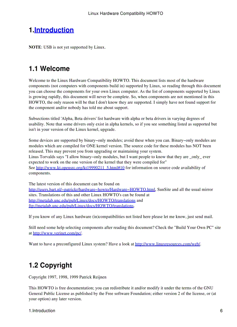 image for page Linux Hardware Compatibility HOWTO