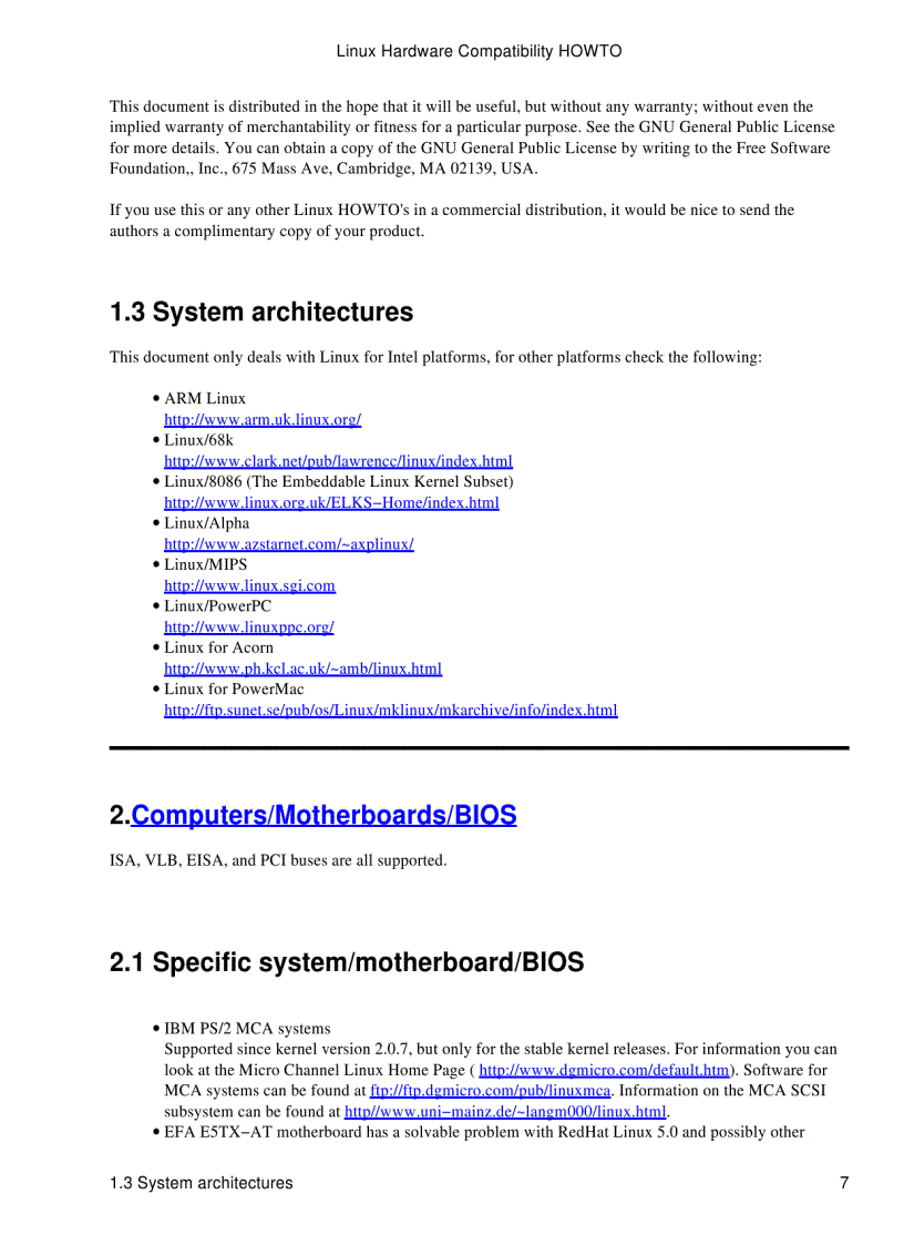 image for page Linux Hardware Compatibility HOWTO