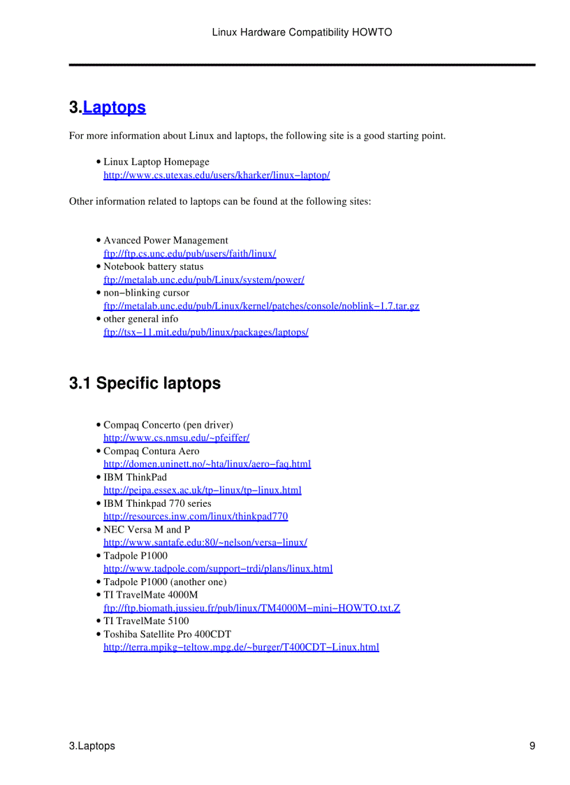 image for page Linux Hardware Compatibility HOWTO