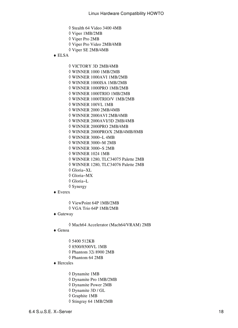 image for page Linux Hardware Compatibility HOWTO